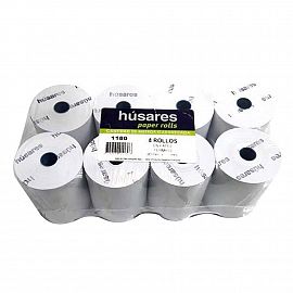 ROLLO P/MAQUINA HUSARES TERMICO DE 8,0 CM. X 45 MTS. X 8 ROLLOS (1180)