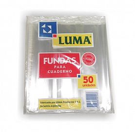 FUNDA LUMA P/CUADERNO X 50 UNIDADES