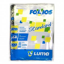 FOLIO LUMA A4 LIVIANO X 100 UNID .