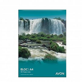 BLOCK AVON BLANCO A4 X 80 HJS.