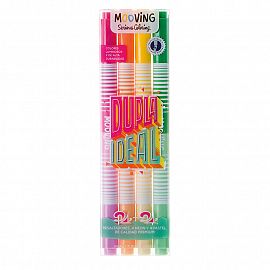 RESALTADOR MOOVING DUO NEON/PASTEL BLISTER 4 UNID/ 8 COLORES.