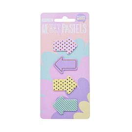 NOTAS ADHESIVAS MOOVING PASTEL STICKY FLECHAS 4 X 25 HJS (2102100507)