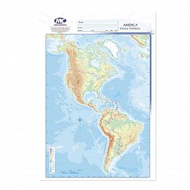 MAPA M.C. NRO.5 FISICO/POLITICO (BLOCK X 20 HJS.) V/MODELOS