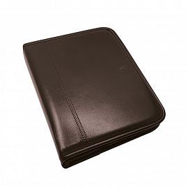 AGENDA NIVEL 10 N° 8 SIMIL CUERO MARRON C/CIERRE S/ VISTA 16 X 22 CM (3483)