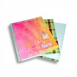 CUADERNO NORTE X 84 HJS. C/ESPIRAL E INDICE (842)