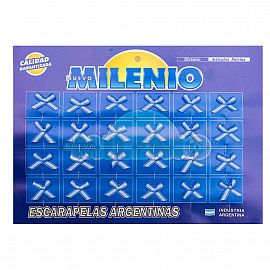 ESCARAPELA NUEVO MILENIO NRO.107 (MOÑO SIMPLE)