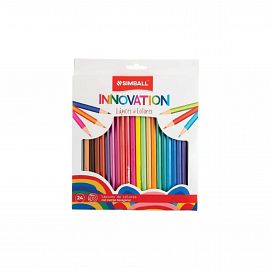LAPICES DE COLORES SIMBALL INNOVATION X 24 LARGOS