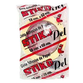 CINTA DE PAPEL STIKO FLEXIBLE DE 18 MM. X 50 MTS.