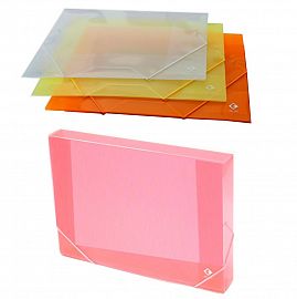 CARPETA THE PEL 3 SOLAPAS C/ELASTICO 35 X 50 TRANSPARENTE (6052)