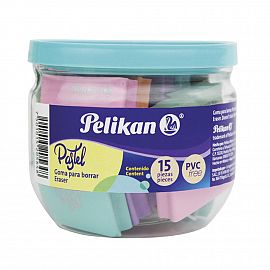 GOMA DE BORRAR PELIKAN PASTEL X 15 UNID.