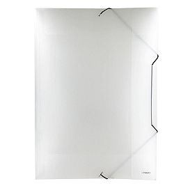 CARPETA TRAMA 3 SOLAPAS C/ELASTICO 35 X 50 PP TONALIZADA CRISTAL