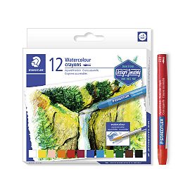 LAPICES DE CERA STAEDTLER KARAT ACUARELABLES X 12 COLORES (22312)