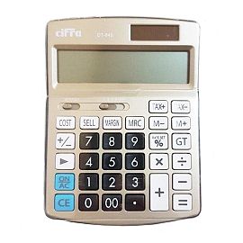 CALCULADORA CIFRA  DT-640 SOLAR/BATERIA (12 DIGITOS)