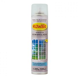 AEROSOL KUWAIT EFECTO ESMERILADO P/VIDRIO  X 440 ML.