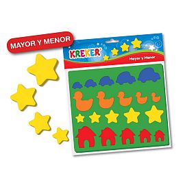 JUEGO KREKER MAYOR Y MENOR DE GOMA EVA (308)