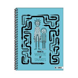 CUADERNO MOOVING 29/7 T. FLEX. X 80 HJS. RAYADO RICK AND MORTY