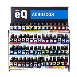 EXHIBIDOR EQ DE ACRILICOS DECORATIVOS X 50ML (60 X 71 X 25 CM)