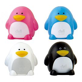 SACAPUNTA PLASTICO DELI PINGÜINO 2 FILOS (E0563)