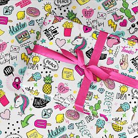 PAPEL DE REGALO CARPEL 70 X 100 CM (06008) TEENS