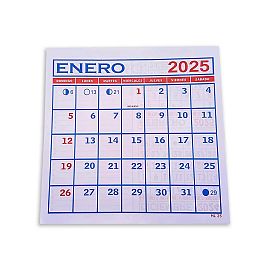 CALENDARIO MENSUAL 2025 NRO.25 DE 23 X 25 CM (ML-25)