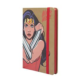 CUADERNO MOOVING NOTES WONDER WOMAN A5  X 96 HJS RAYADO (1246221)