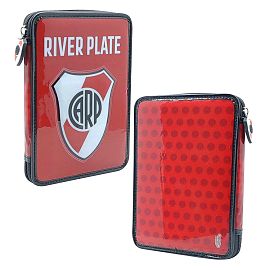 CANOPLA CRESKO DE 1 PISO PVC RIVER PLATE ROJO/NEGRO (RI356)  + UTILES