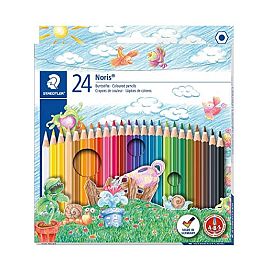 LAPICES DE COLORES STAEDTLER  X 24 LARGOS + SACAPUNTA