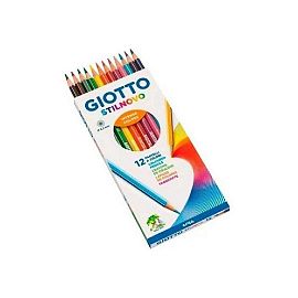 LAPICES DE COLORES GIOTTO STILNOVO X 12 LARGOS