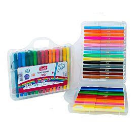 MARCADOR TRABI JUNIOR VALIJA X 30 COLORES + LIBRO (15353)