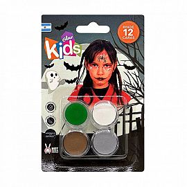 MAQUILLAJE ARTISTICO GLOW KIDS HALLOWEEN 1 BLISTER X 4 PASTILLAS (GLK0014)