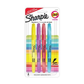 RESALTADOR SHARPIE ACCENT POCKET NEON BLISTER X 4 COLORES (2165089)