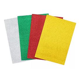 GOMA EVA STA GLITTER DE 60 X 40 CM. X 1,5 MM. V/COLORES