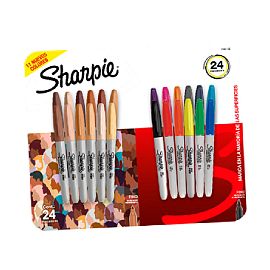 MARCADOR SHARPIE PORTRAITS FINOS BLISTER X 24 COLORES (2195180)