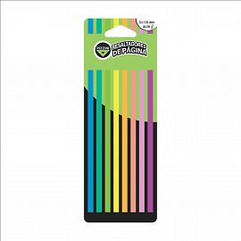 RESALTADOR ADHESIVO PIZZINI COLORES FLUO 8 X 20 HJS.