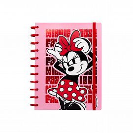 CUADERNO MOOVING LOOPS MINNIE A5 X 80 HJS RAYADO (1721131)