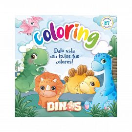 LIBRO P/PINTAR 87 COLORING DINOS (0460)