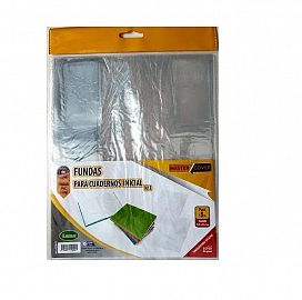FUNDA LAMA DE PVC P/CUADERNO N° 3  X 3 UNIDADES STD.
