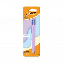 BOLIGRAFO BIC 4 COLORES CLASICOS CUERPO PASTEL