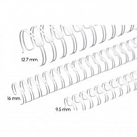 ALAMBRE P/ENCUADERNACION RENZ DOBLE ANILLO A4 DE 12.7 MM. BLANCO