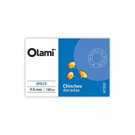 CHINCHE OLAMI DORADO X 100 U. (MT505)