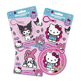 LINTERNA TAPIMOVIL LUZ LED C/CLIP HELLO KITTY Y AMIGOS V/MODELOS