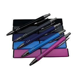 BOLIGRAFO CONSUL ALUMINIO RT 4025 TINTA NEGRA COLORES SURTIDOS (REP PK)