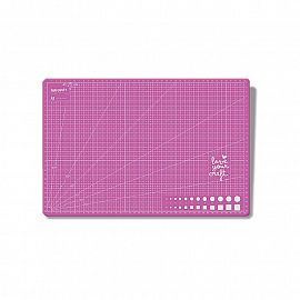 BASE DE CORTE IBI CRAFT 30 X 45 CM ROSA (127602)