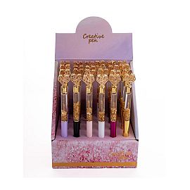 BOLIGRAFO MULTIPAPER METALIZADO CONFETTI CORAZON 3-D ELEGANCE (25-529)