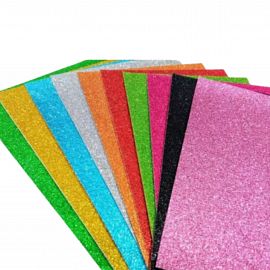 CARTULINA IBICO GLITTER 35 X 50 CM 250 GRS V/COLORES