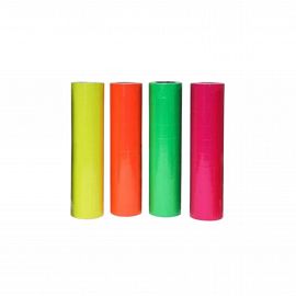 ETIQUETA P/ETIQUETADORA IBICO 12 X 21,4 MM 6/8 DIG ROLLO FLUO V/COLORES