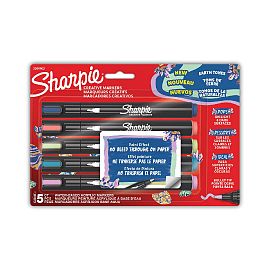 MARCADOR SHARPIE CREATIVE ACRILICO PTA RED. X 5 COLORES TIERRA 1 (2209902)