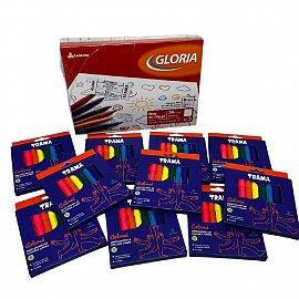 PROMO TRAMA MARCADORES JUMBO + BLOCK DIBUJO GLORIA Nº 5 BLANCO