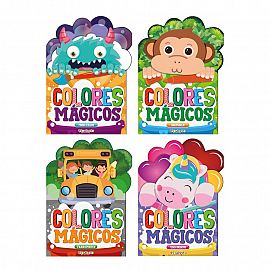 LIBRO TRIPULANTE P/ COLOREAR COLORES MAGICOS V/MODELOS  X 16 PGS.
