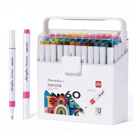 MARCADOR DELI ACRILICO FINENOLO BOX X 60 U. PTA. FINA REDONDA (HM118-60)
